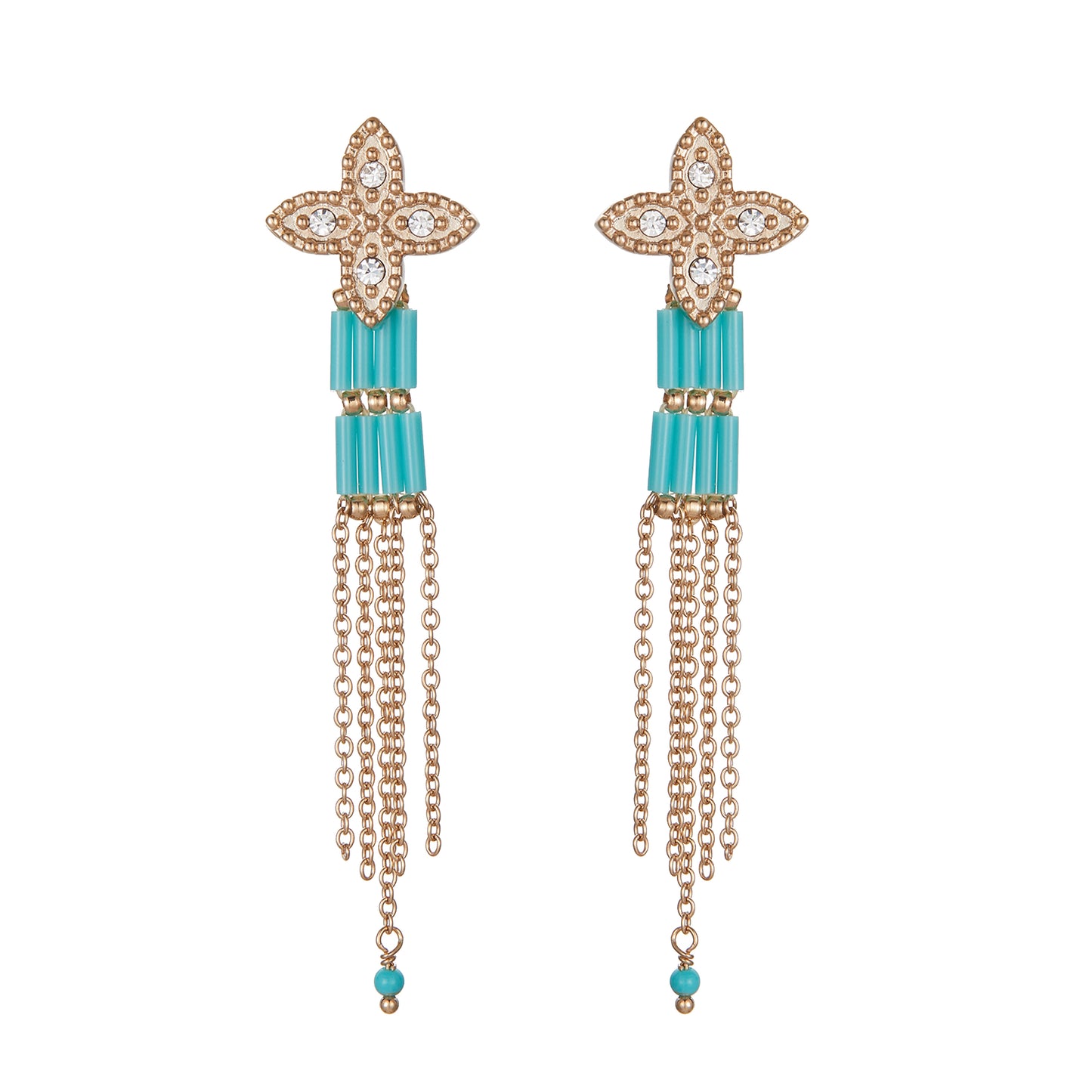 BOUCLES D'OREILLES ALABASTER TURQUOISE