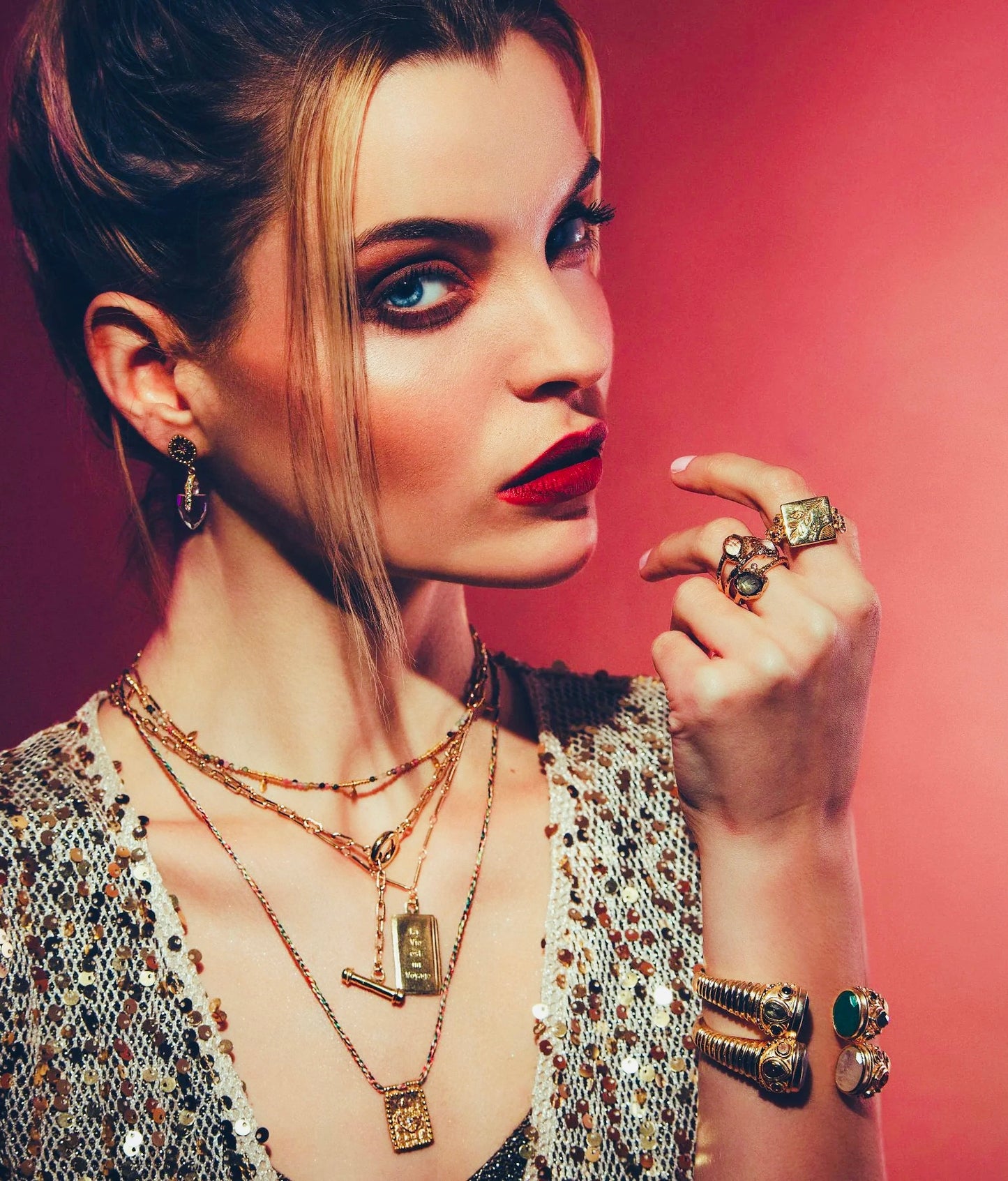 COLLIER ISIS - ONYX VERT