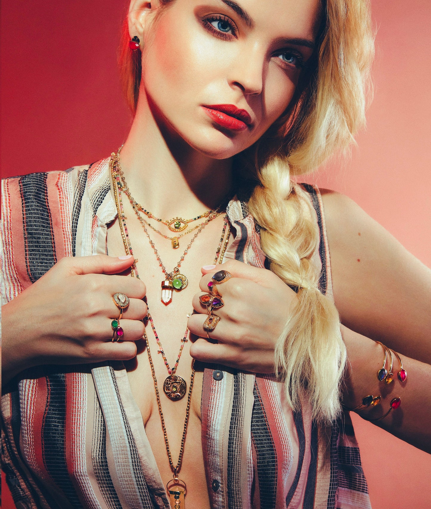 COLLIER TALISMAN - PÉRIDOT