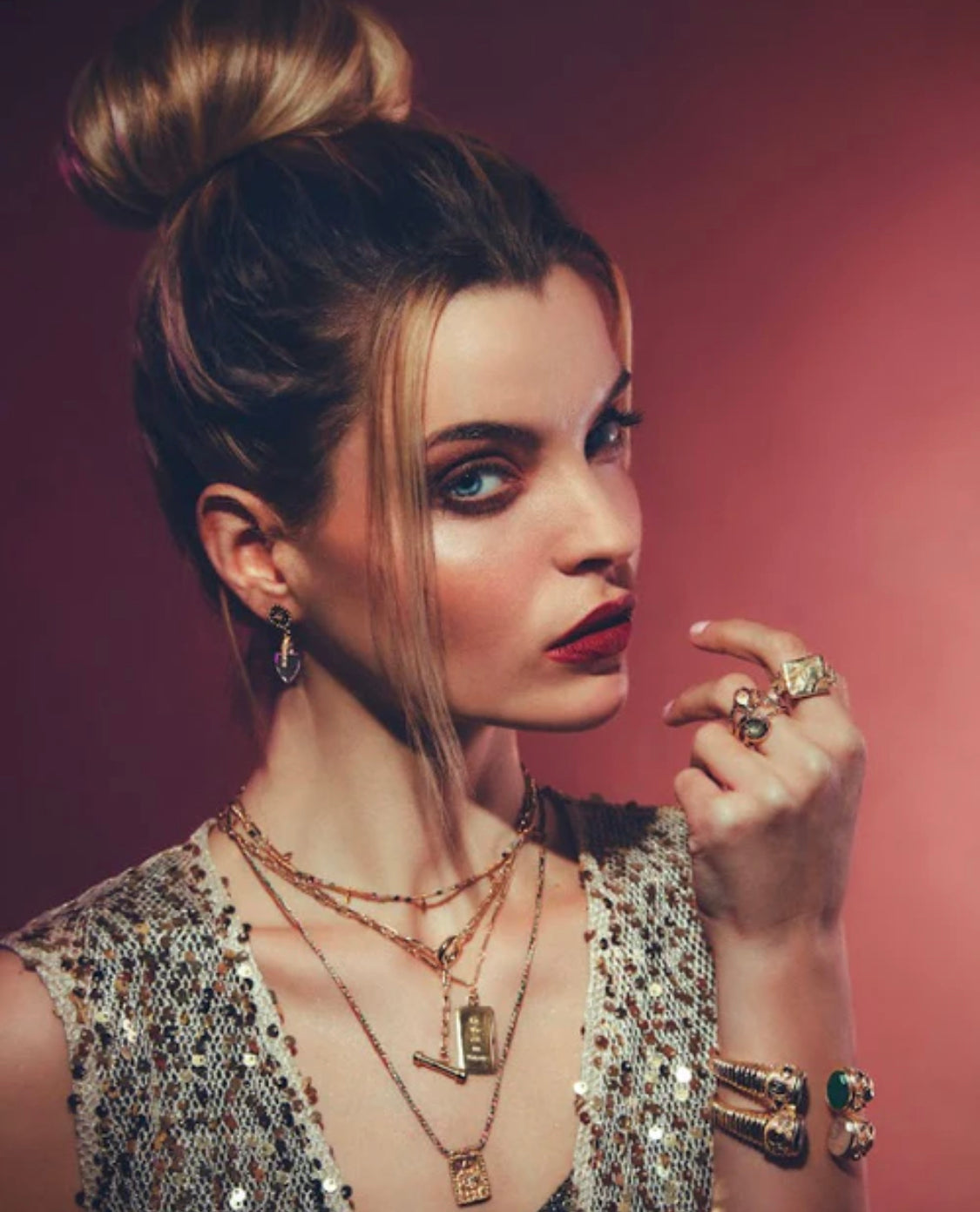 BOUCLES D'OREILLES ÉCLAT - CRISTAL