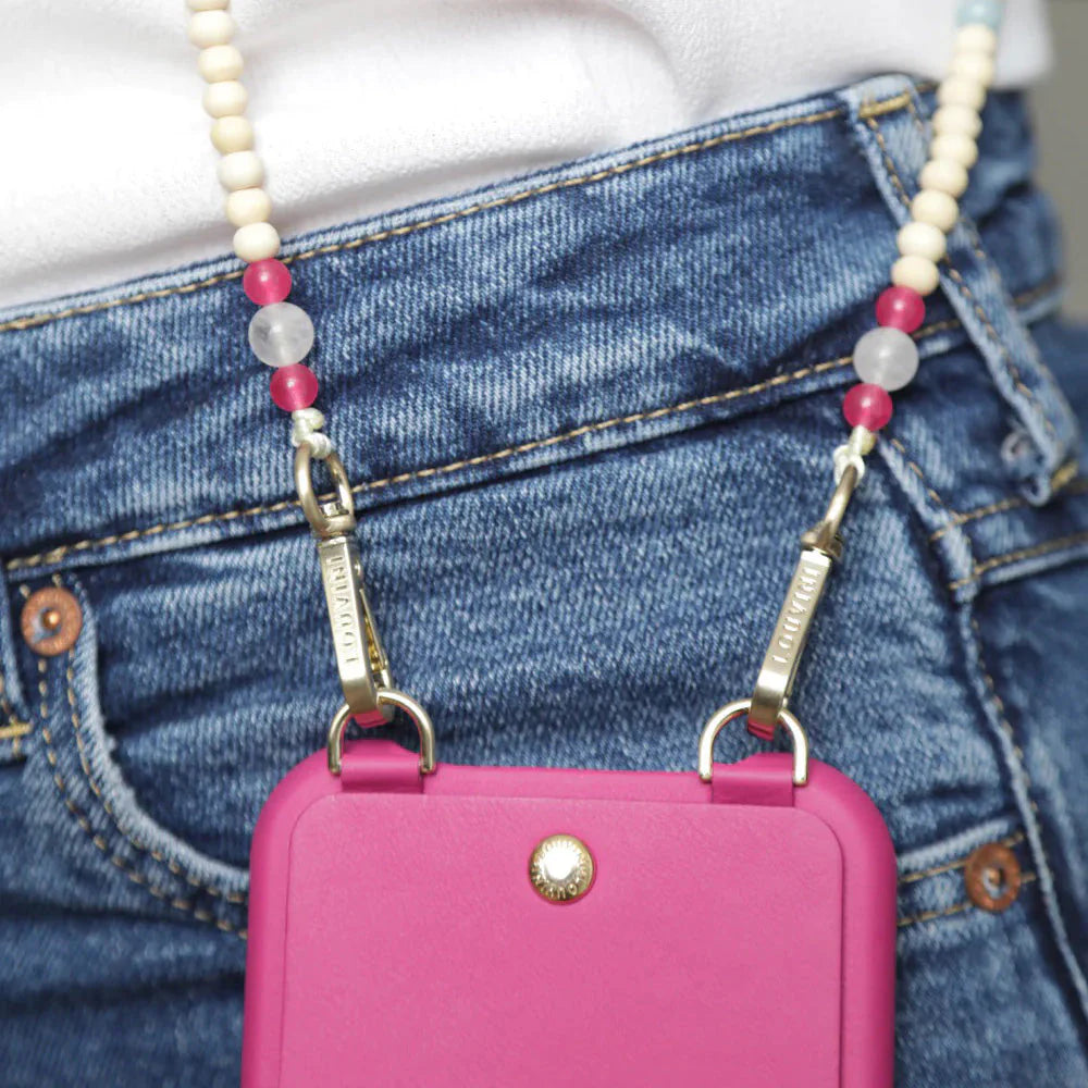 BANDOULIERE ARIELLE FUCHSIA-BLEU