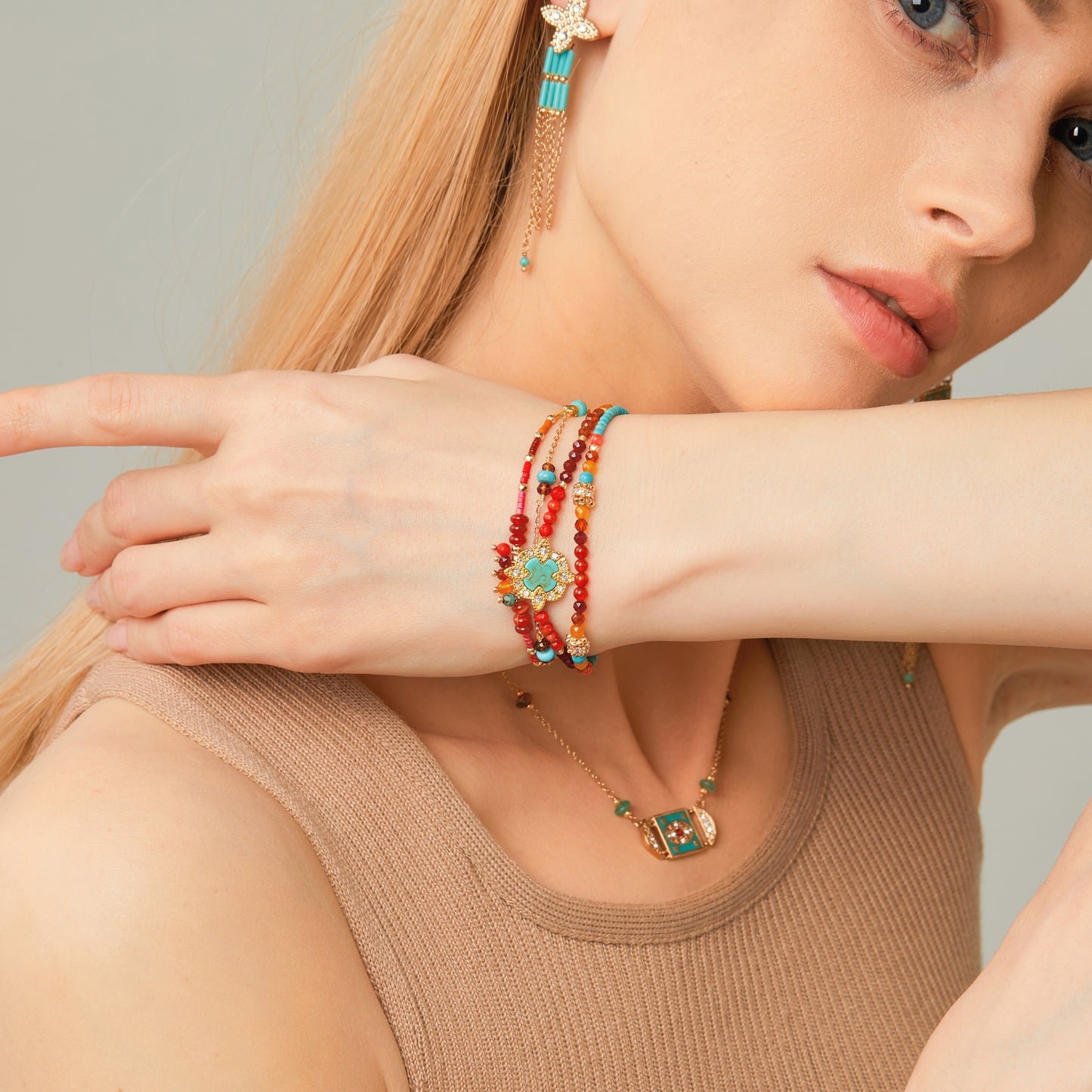 MANCHETTE METAFOR TURQUOISE