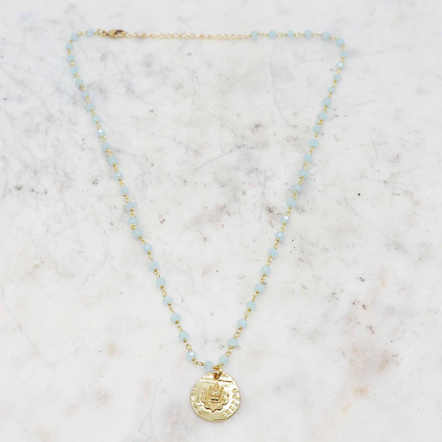 COLLIER FESTIVAL - AQUA CALCÉDOINE