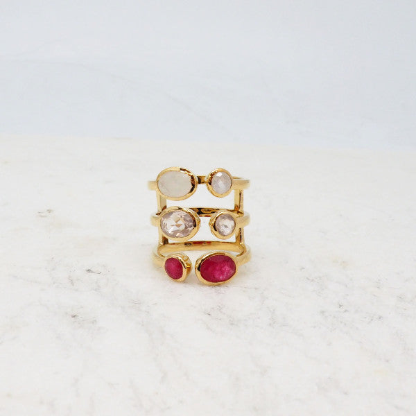 BAGUE LILY - JADE ROSE