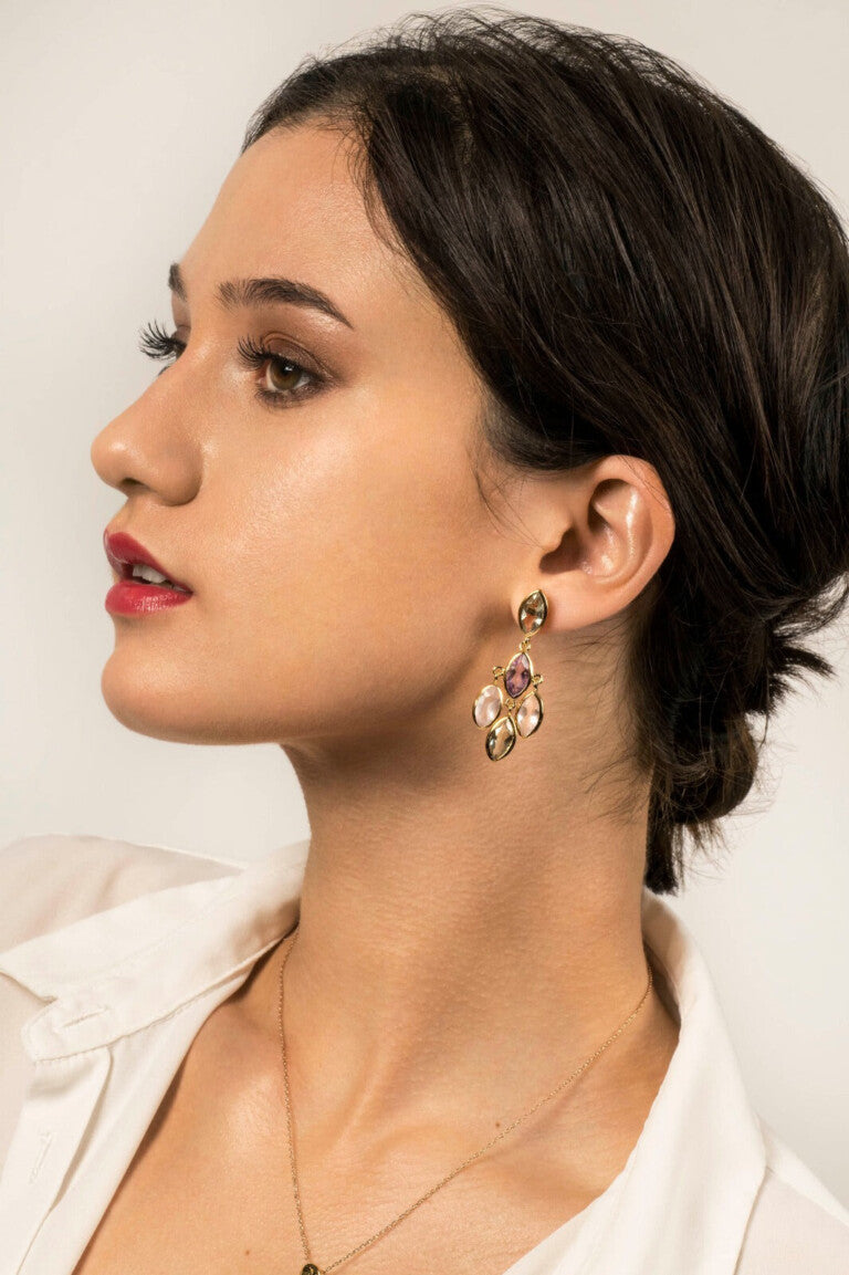 BOUCLES D'OREILLES APOLLINE - AMÉTHYSTE