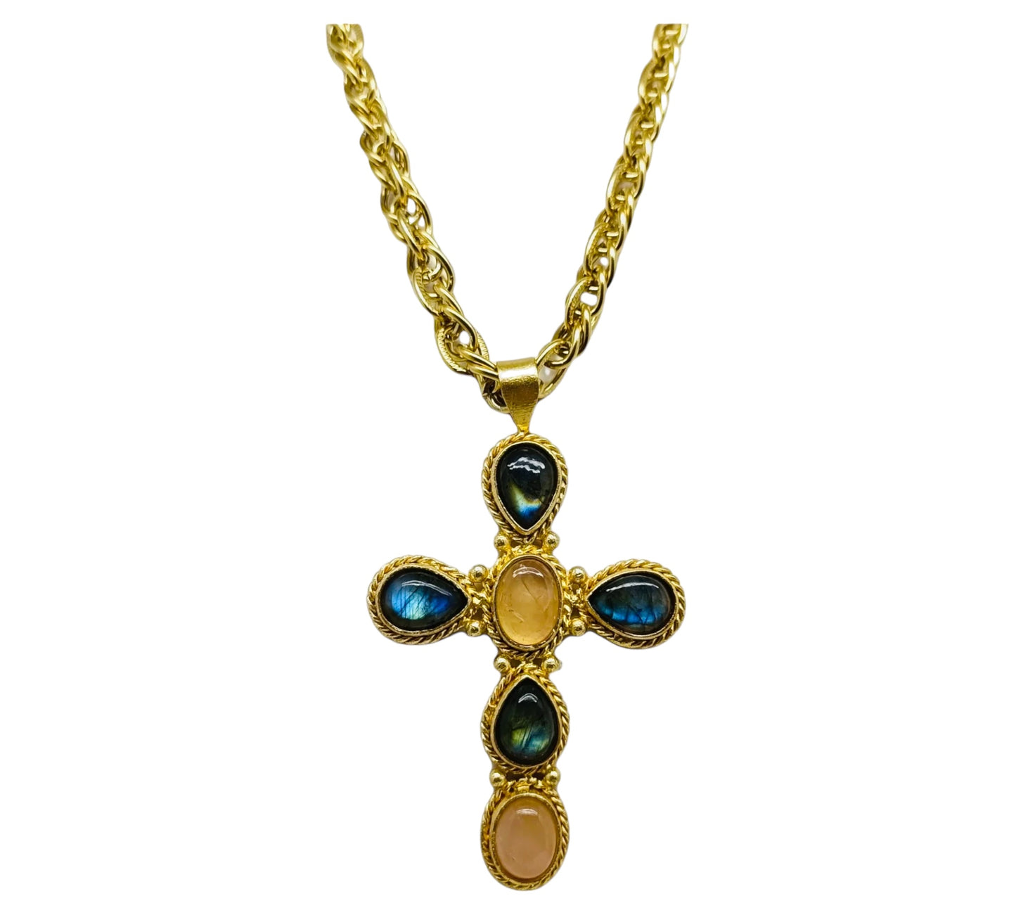 COLLIER FAITH - LABRADORITE