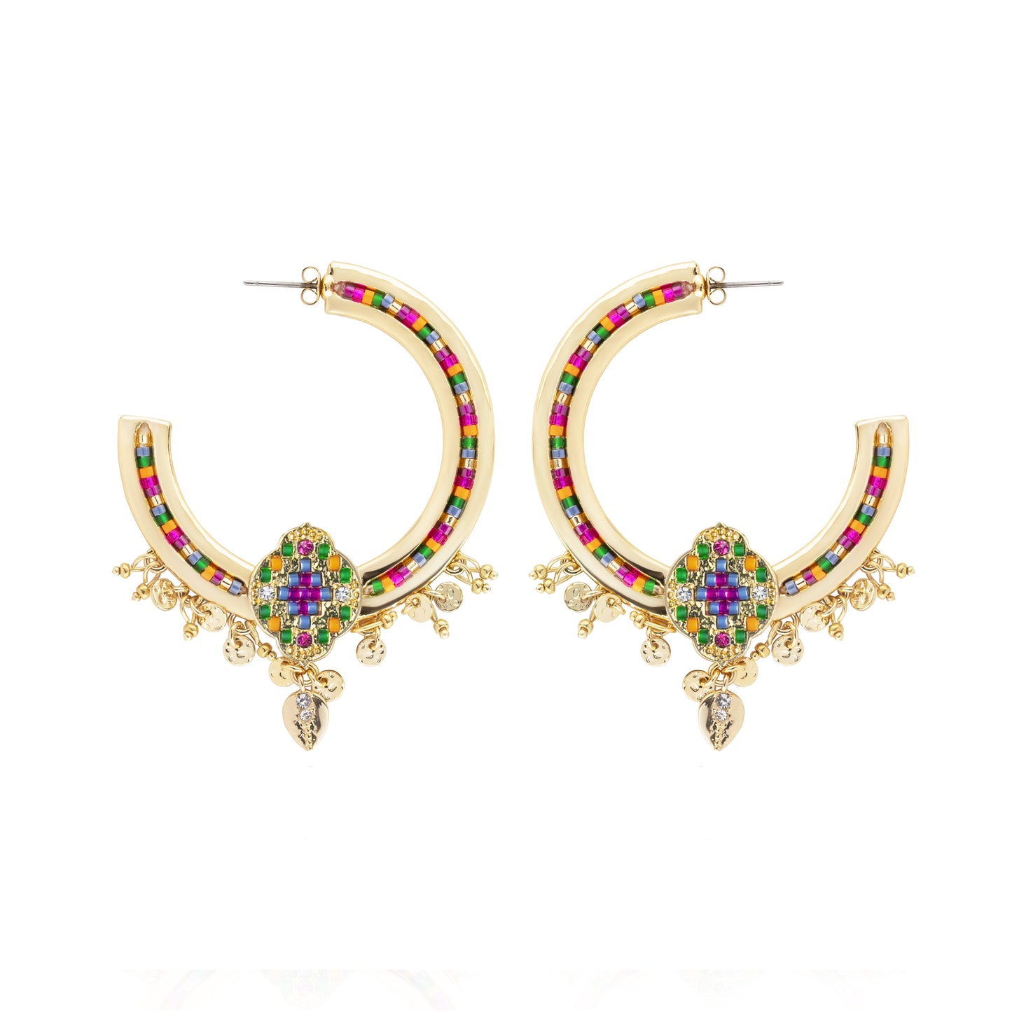 BOUCLES D'OREILLES ZEWEL DORÉ