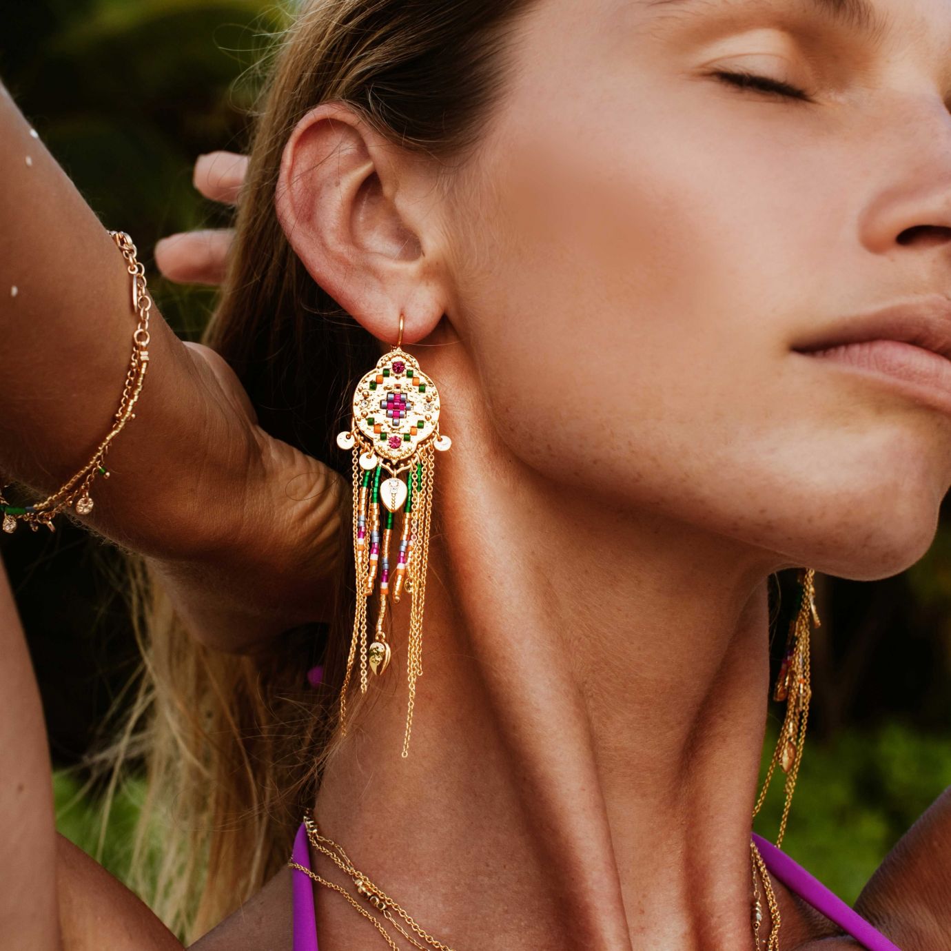BOUCLES D'OREILLES ELMORE DORÉ
