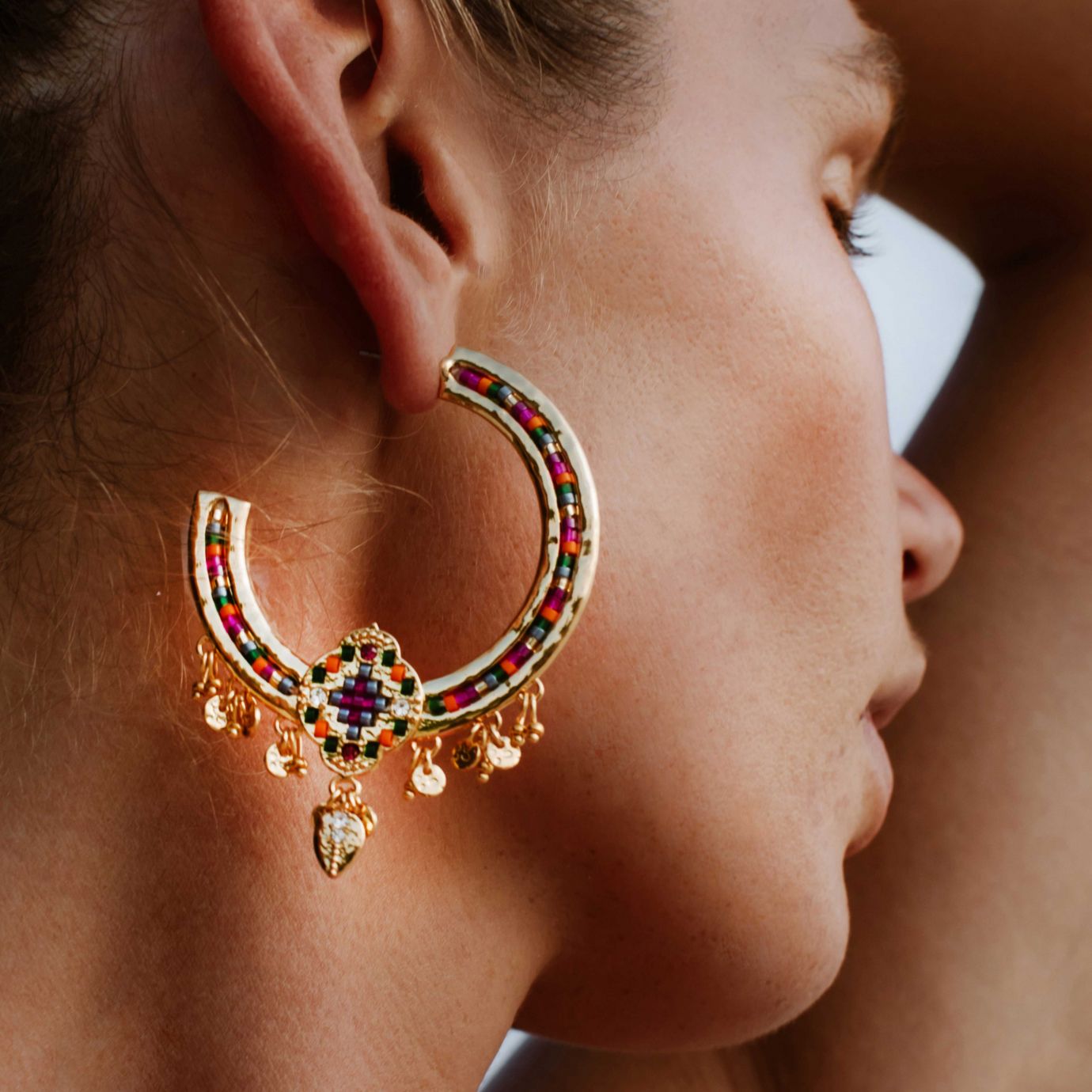 BOUCLES D'OREILLES ZEWEL DORÉ