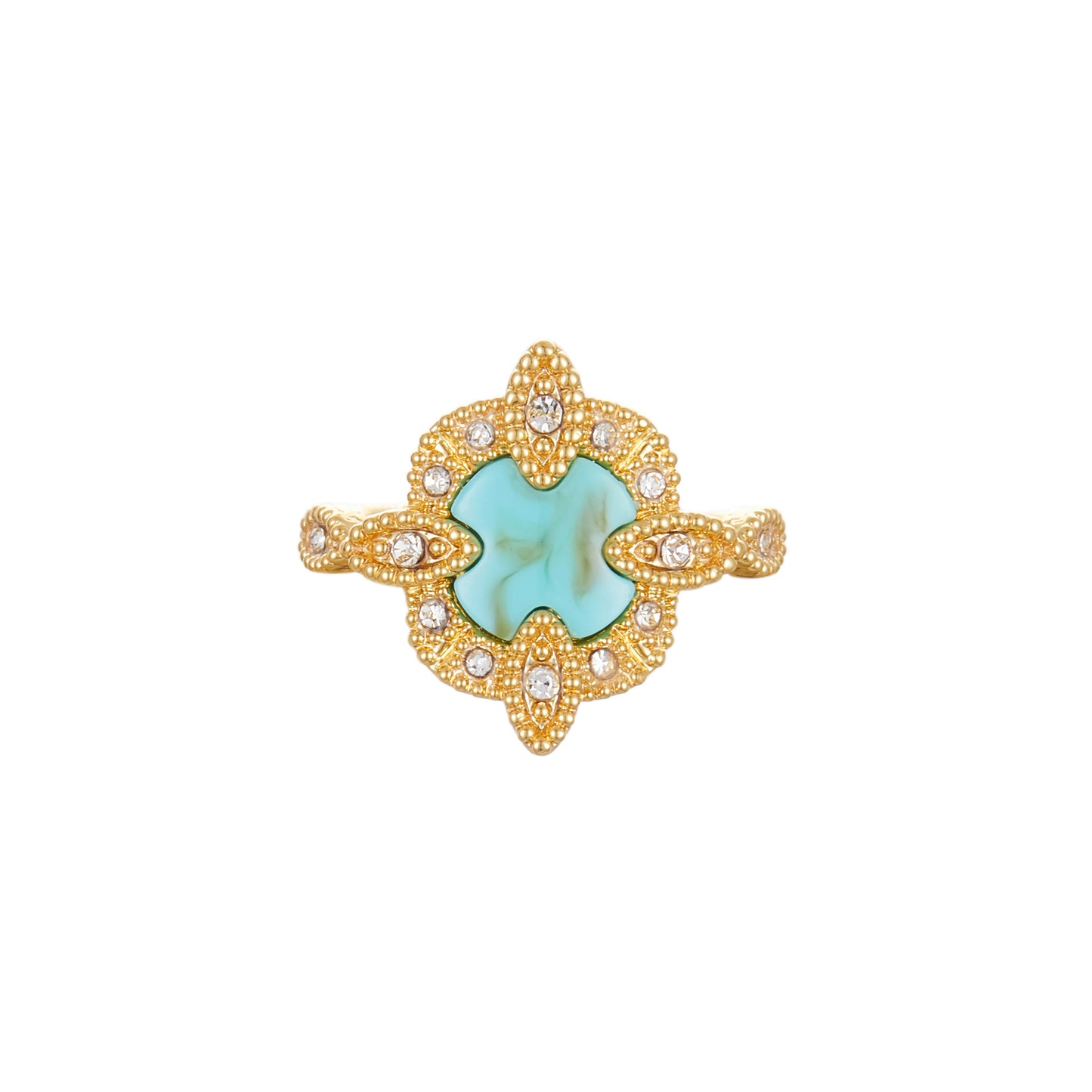 BAGUE GENEVA TURQUOISE