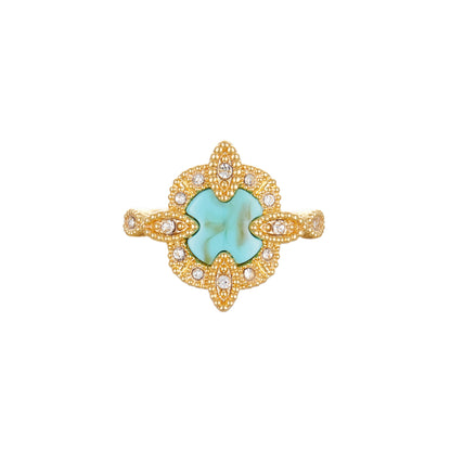 BAGUE GENEVA TURQUOISE