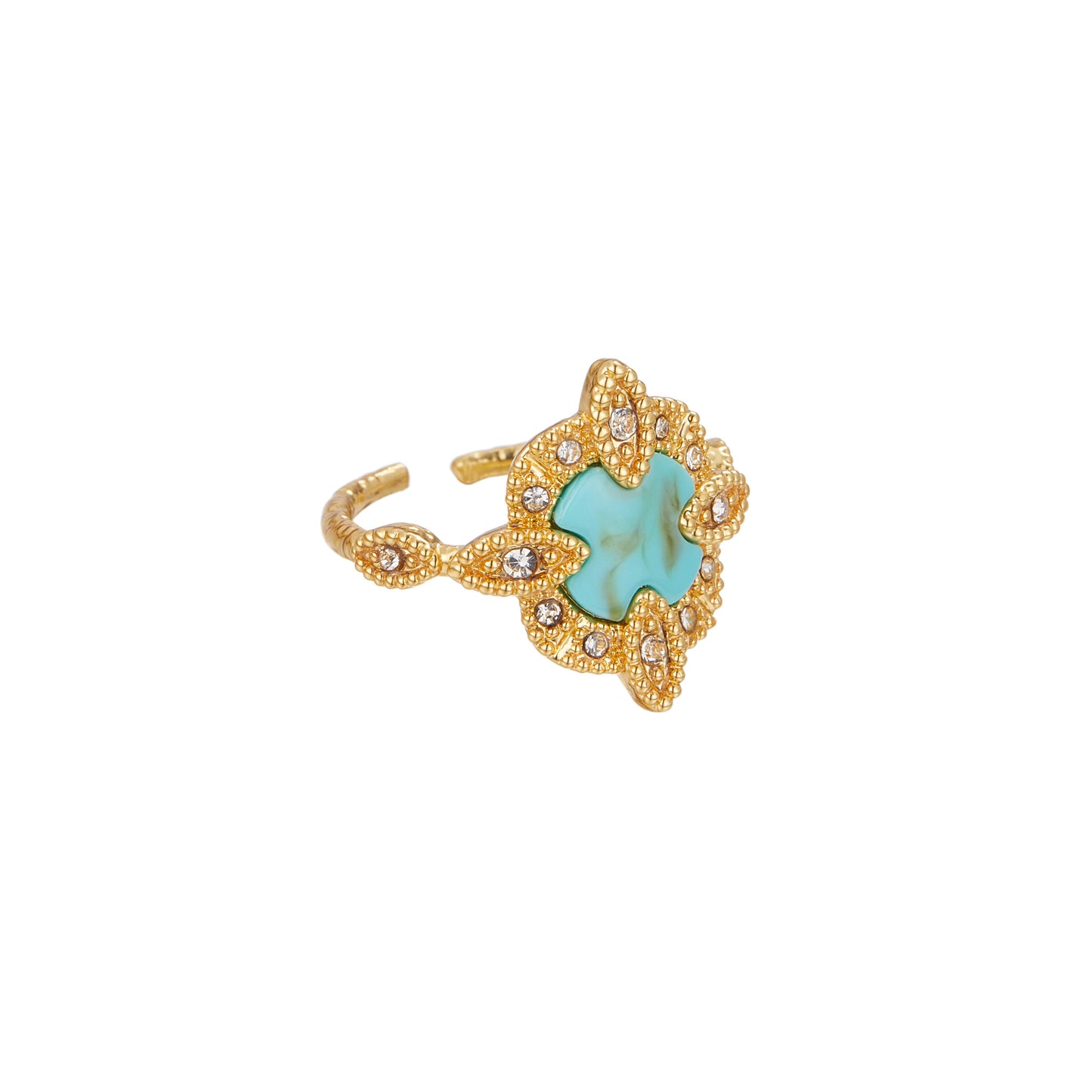 BAGUE GENEVA TURQUOISE