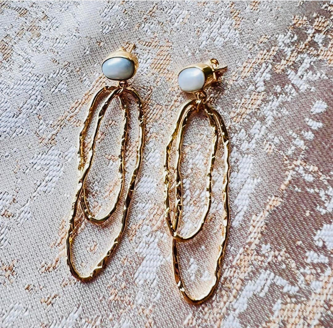 BOUCLES D'OREILLES MAJORQUE - PERLE