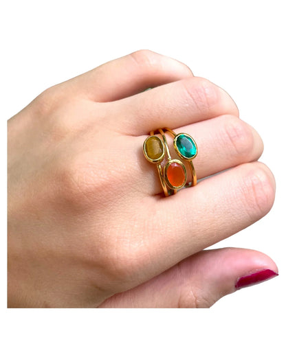 BAGUE CANDICE - TOURMALINE VERTE