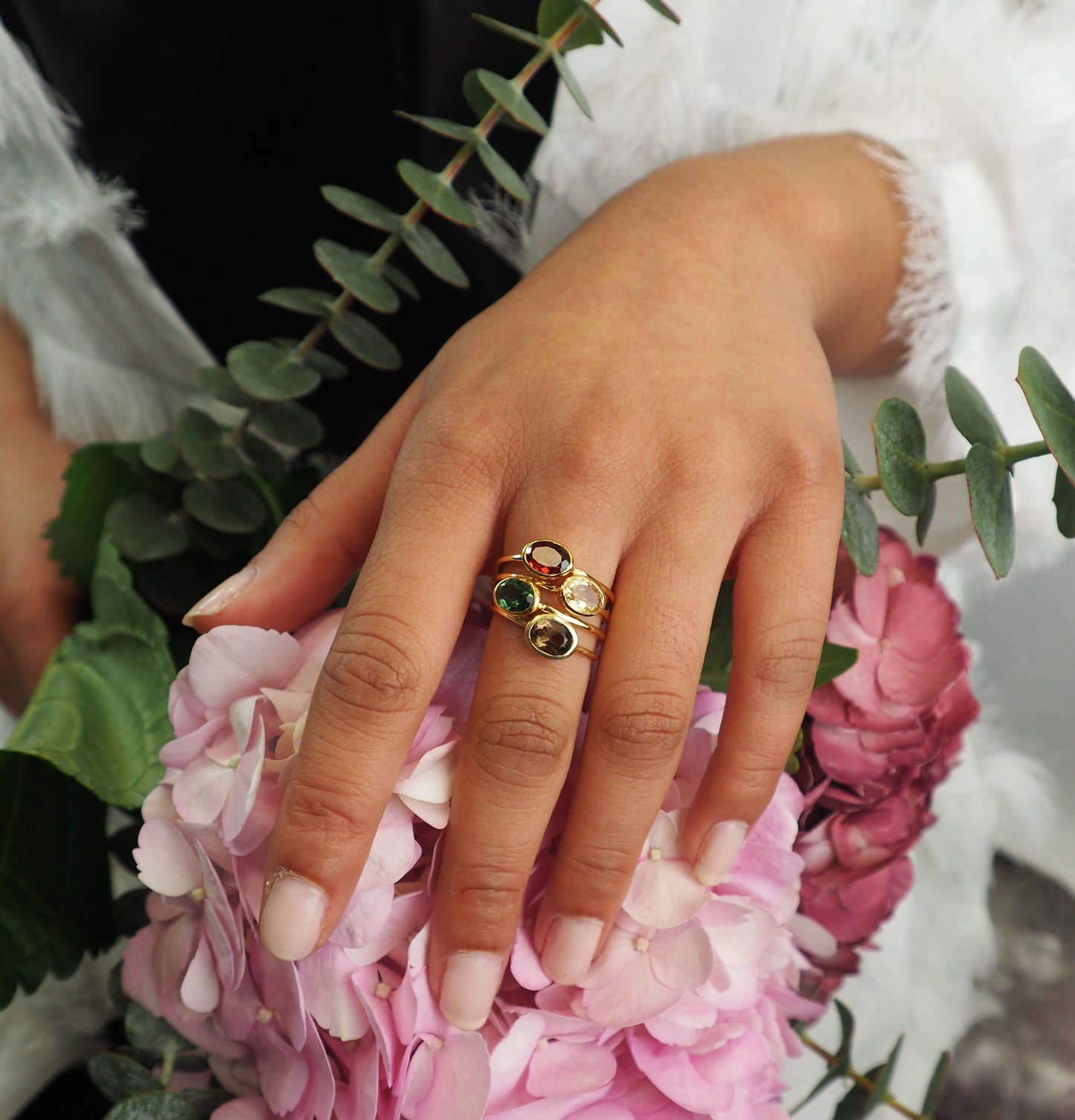 BAGUE CANDICE - TOURMALINE VERTE