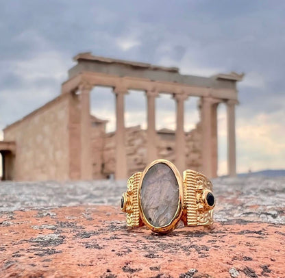 BAGUE ABIGAIL - LABRADORITE