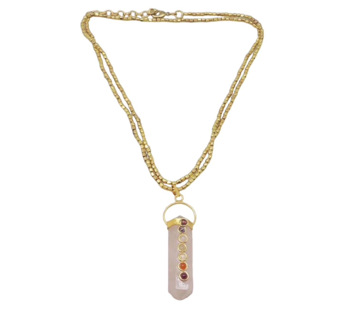 COLLIER CHAKRARA – QUARTZ ROSE