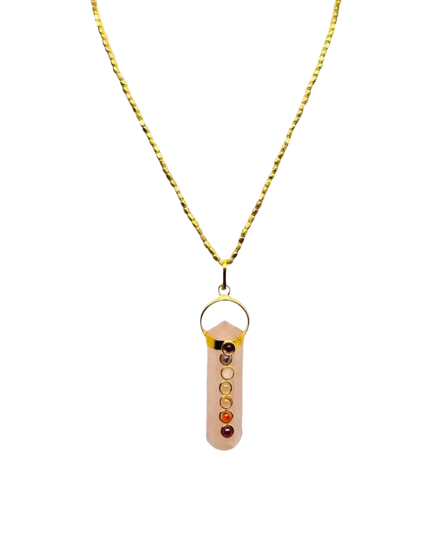 COLLIER CHAKRARA – QUARTZ ROSE