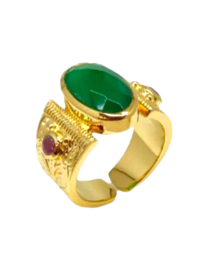 BAGUE ABIGAIL - GREEN ONYX