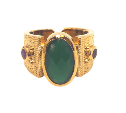 BAGUE ABIGAIL - GREEN ONYX